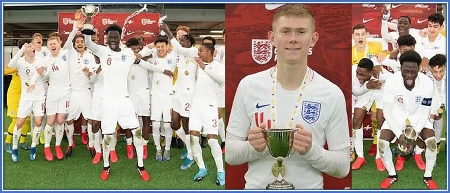 Behold the first trophy added to his international CV.