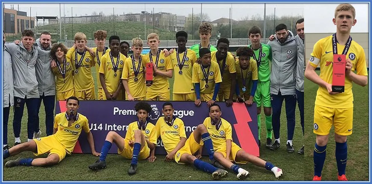 On this day, Hall's under-14 team became the Champions of England, and he was the player of the tournament.