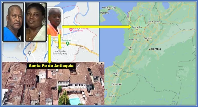 A map gallery that explains Jhon Duran's origins.