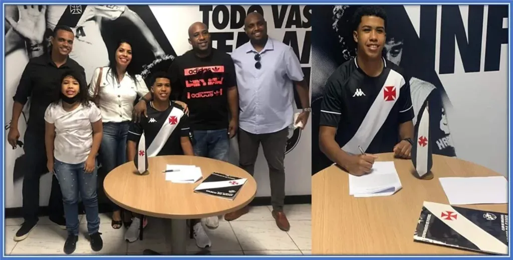 Signing his first professional contract meant a significant increase in his income, and that provided the Athlete's family with greater financial security.