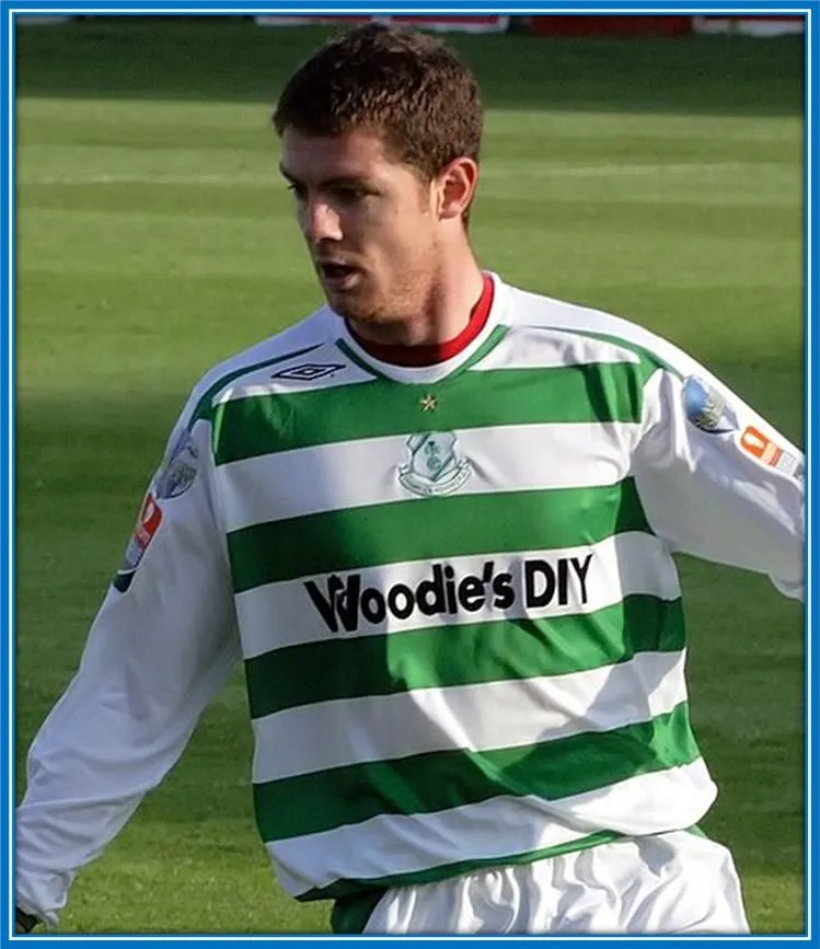 A rare photo of Evan Ferguson's Dad (Barry) during his Shamrock Rovers days in 2008.