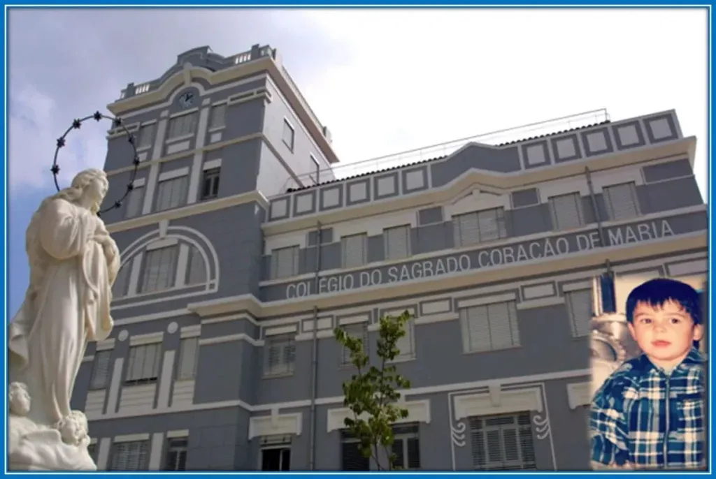 The College of the Sacred Heart of Mary in Lisbon is where the Fulham midfielder attended school.