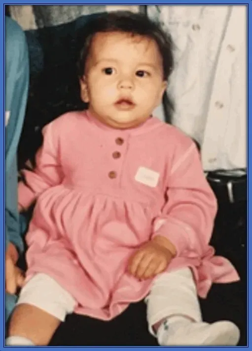 A childhood photo of Sam Kerr.
