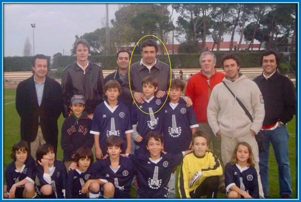 Sr Palhinha ensures he is always available with his son on training days.