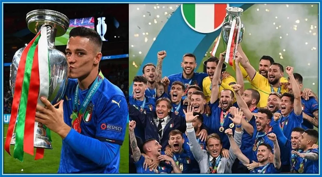 He was one of those who won the 2020 UEFA European Championship with Italy.