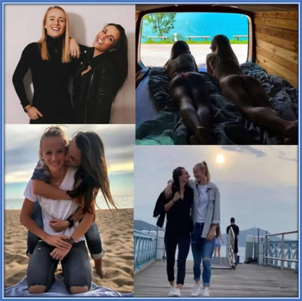 Lea Schuller and her partner in their lovey-dovey moments.