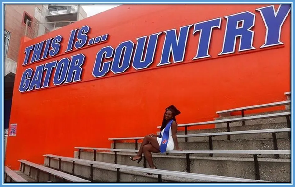 Deanne Rose graduating from University of Florida.