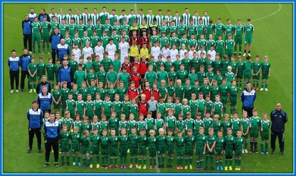 Amidst this sea of Radeče talents, Benjamin Sesko (who is in their midst) stands tall.