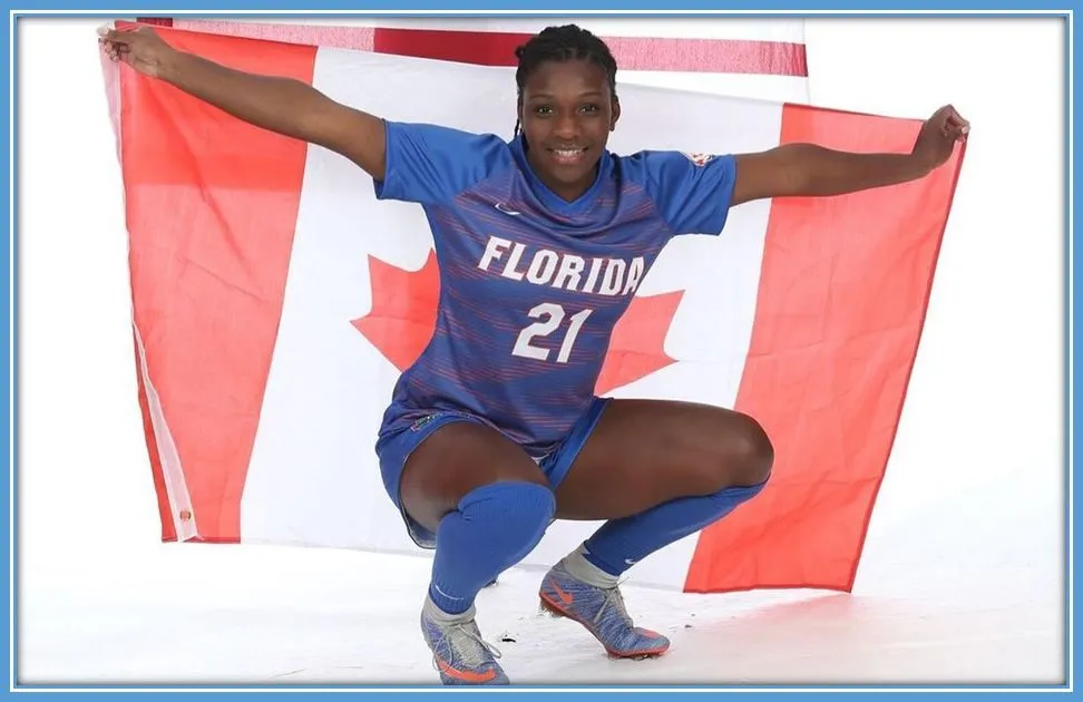 Deanne Rose playing for the Florida Gators.