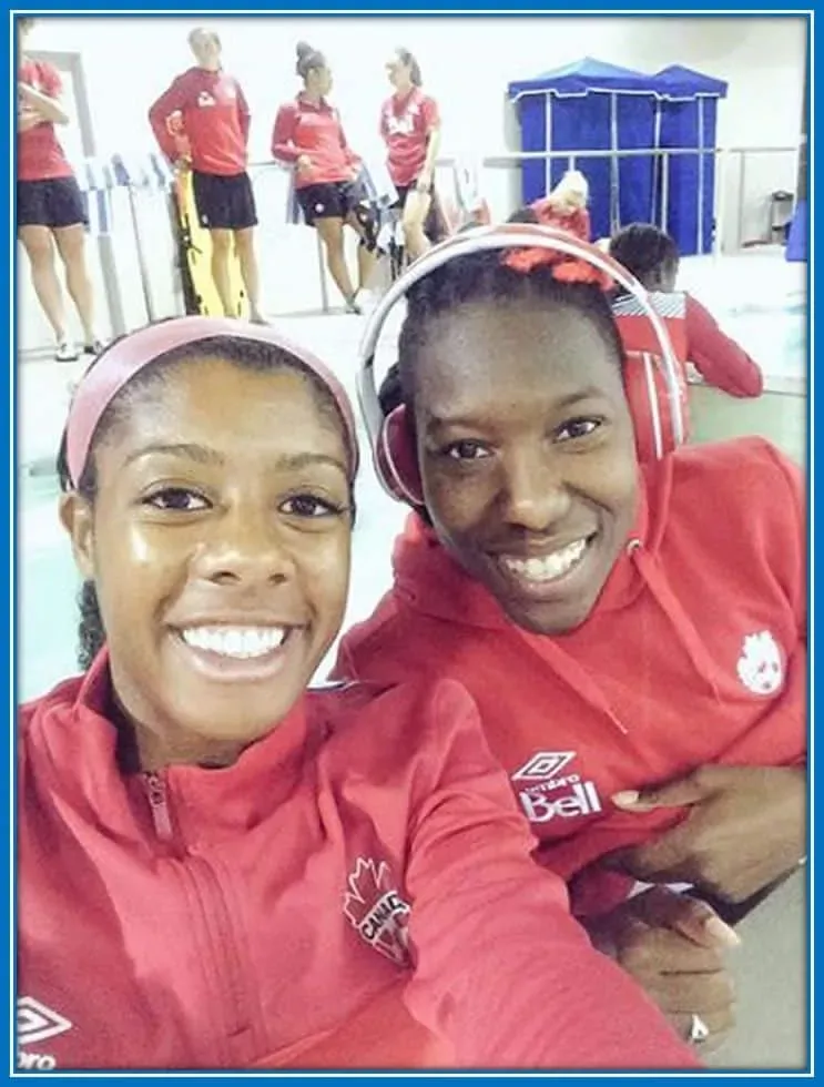 Here is Ashley Lawrence who is Kadeisha Buchanan's best friend.