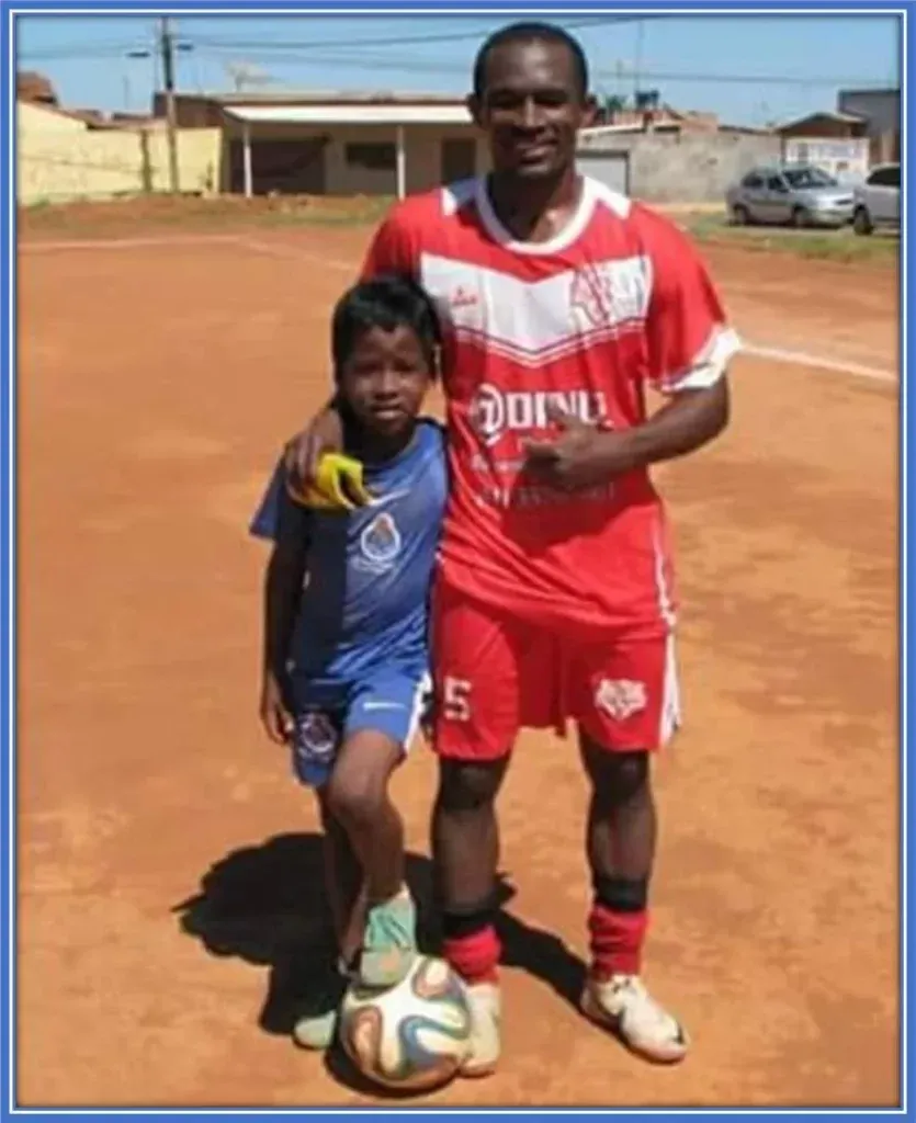 With Douglas behind the camera, his son's stunning moves and goals are documented and shared on YouTube. This is no doubt a testament to their bond and love for the beautiful game.