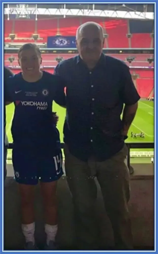 Behold the supportive and proud father of Fran, Steve Kirby.