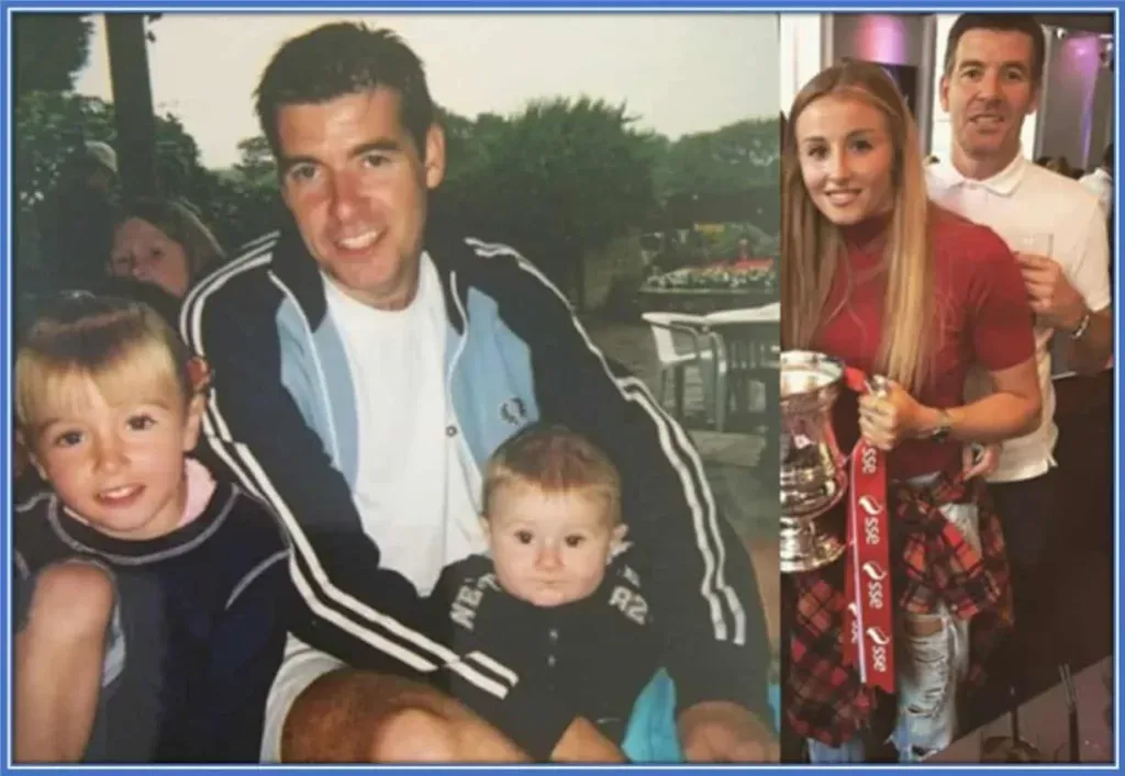 Behold David Williamson, the father of the baller and his kids.