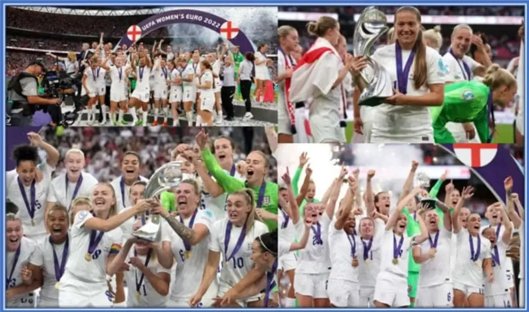 The England professional player always leads her team to victory.