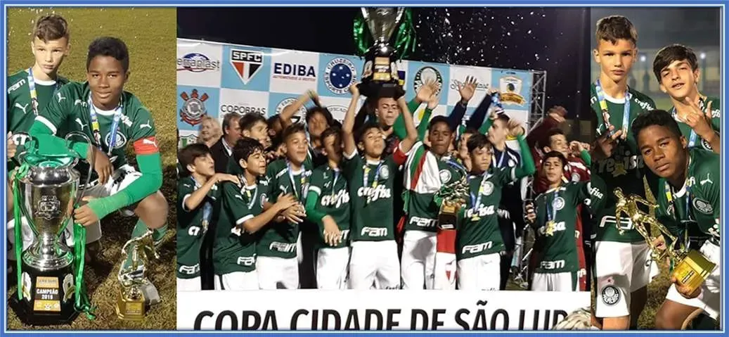 People referred to him as a natural-born leader. Taguatinga native's early rise with Palmeiras is captured in this impressive photo.
