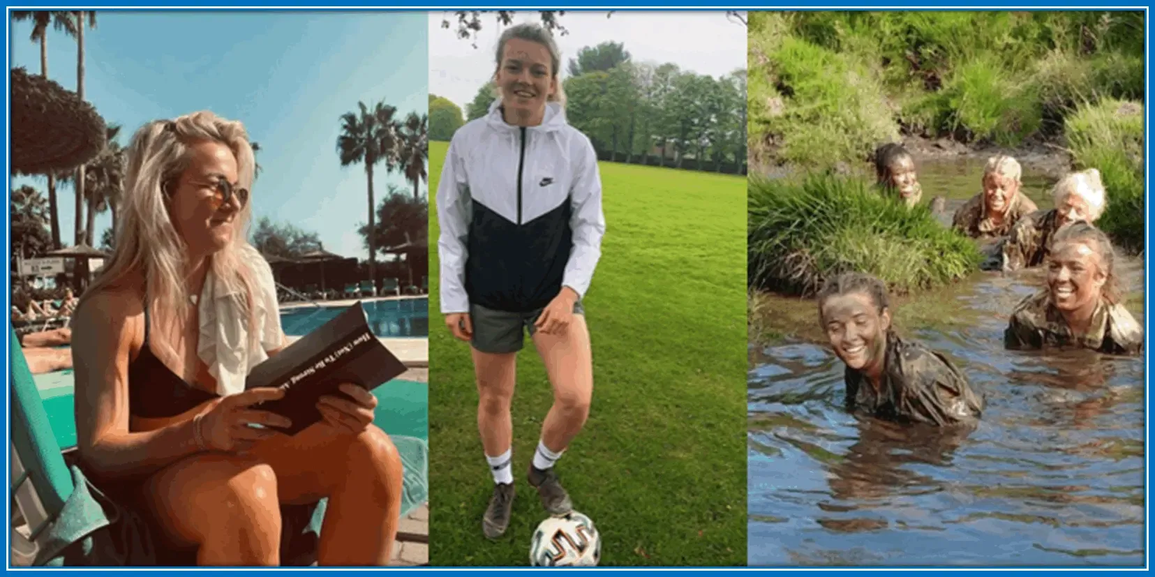 A collage showing Lynn's free moments.