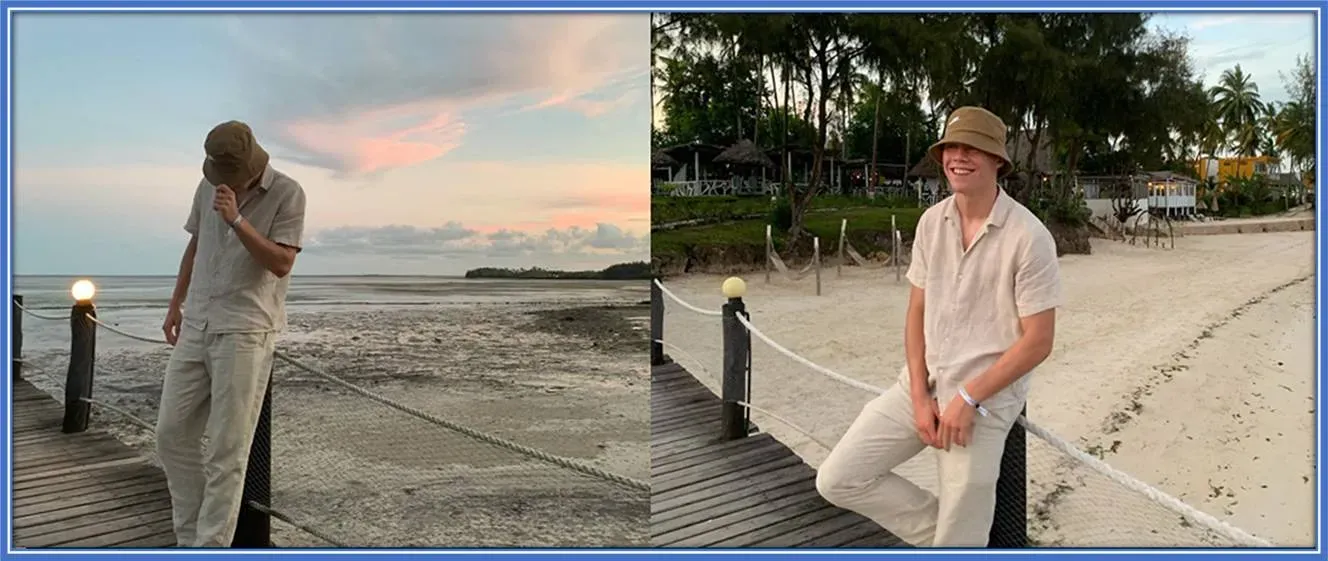 Hojlund relishes African getaways like the famous Chwaka Beach in Zanzibar, Tanzania.