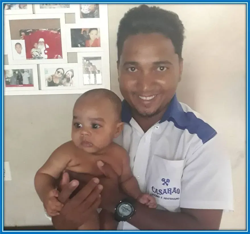 Meet Rafael, Endrick Felipe's proud uncle and husband of Aunt Lav&iacute;nia Sudr&eacute;.