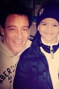 This is young Dominic with his hero, John Terry. Funny how time flies.