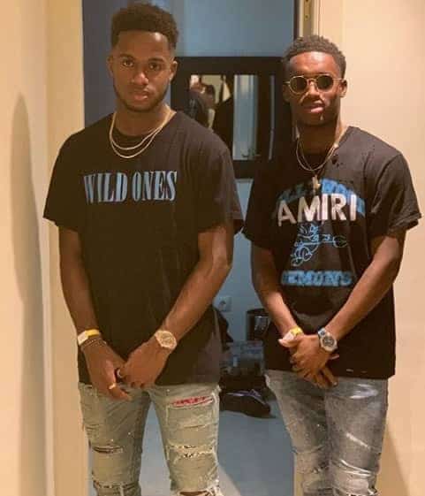 Ryan Sessegnon with his older brother Steven.