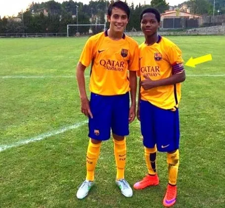 Evidence that Ansu Fati was once a La Masia Captain. Credit to IG