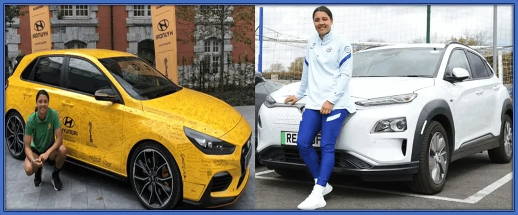 Sam Kerr spearheads stepping up a gear by getting behind the wheels of Hyundai's zero-emission KONA Electric SUV.
