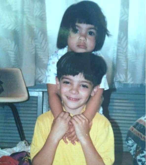 A very caring Raul Jimenez with his little sister.