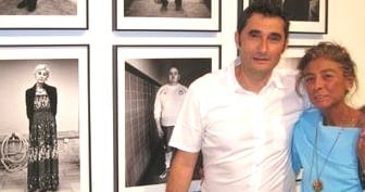 Ernesto Valverde and his Mother.