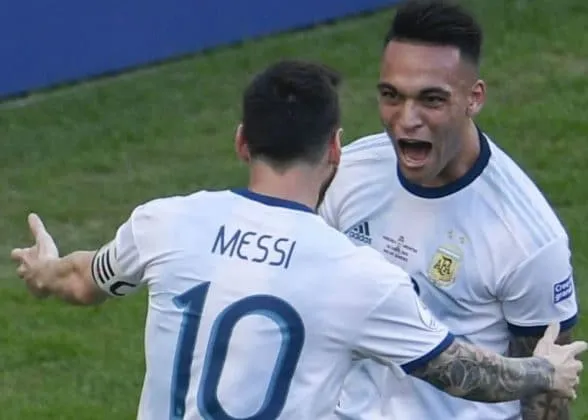 Lautaro Martínez partnering with Lionel Messi- The Rise to Fame Story. Credit to Yahoo News.