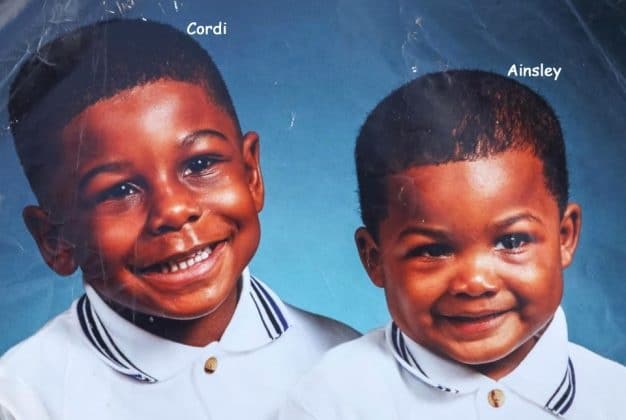 Young Ainsley Maitland-Niles, together with his brother Cordi.