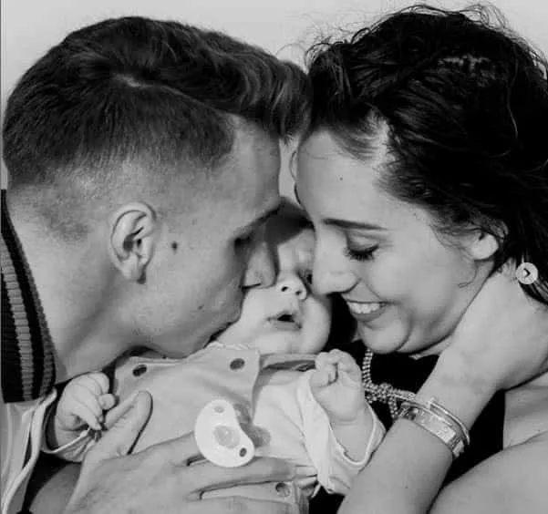 Digne and Tiziri had their first child together in April 2019. Image Credit: Instagram.