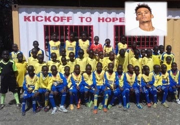 Thilo Kehrer gives hope to the children in Africa- Credit to UnitedCharity.