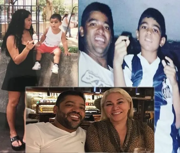 Rare Childhood Photos of Gabriel Barbosa with his Parents.