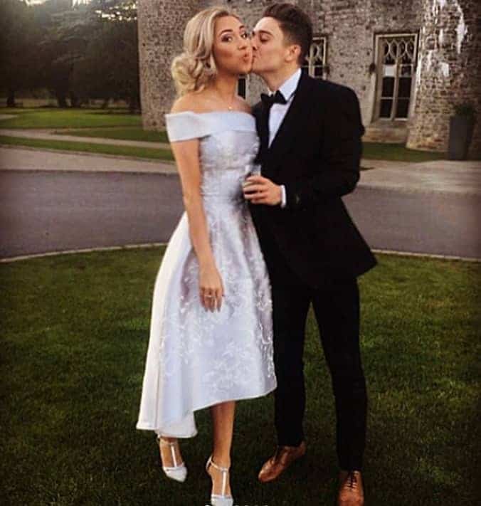 Daniel James and Ria Hughes tied the knot in December 2017, with a high-energy kiss as the highlight of their special day.