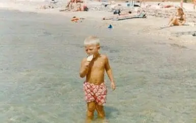 A rare photo of Federico Bernardeschi as a child.