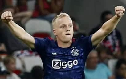 Donny van de Beek has been recording regular appearances for Ajax since 2016.
