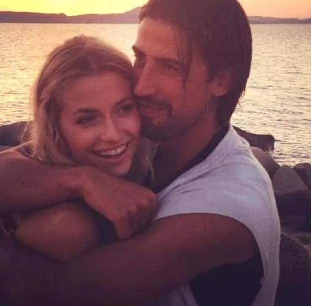 Lena Gercke and Sami are pictured enjoying quality time at sea.