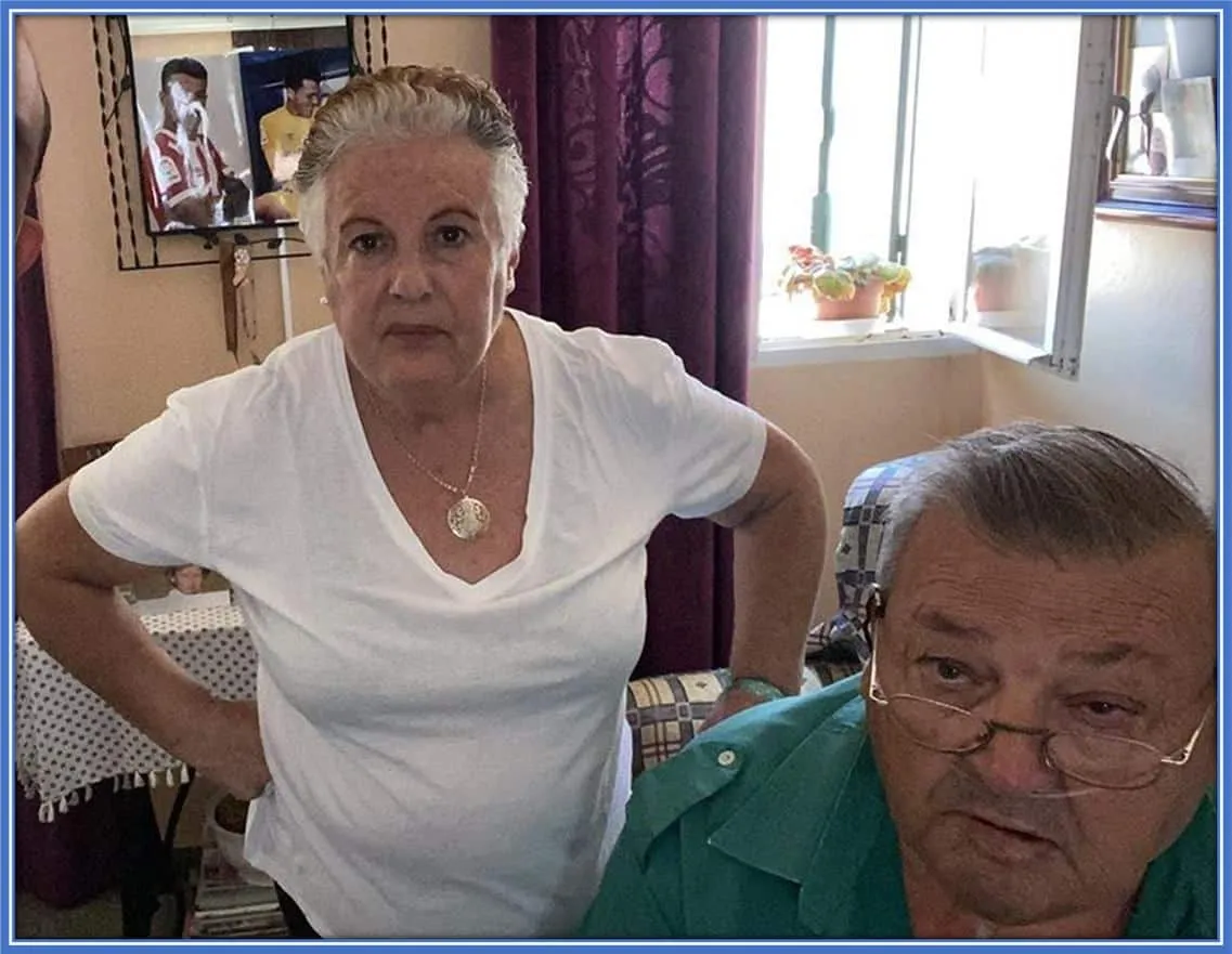 Meet Mr and Mrs Antonio Sauceda. They are the parents of Pedro Porro's Mum, Eva Sauceda.