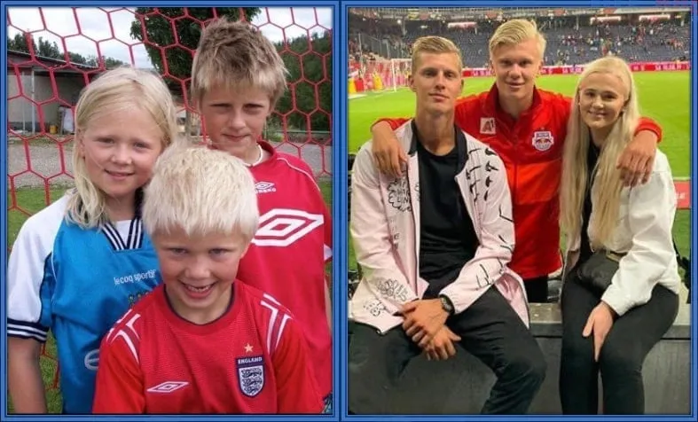 See how Erling Haaland and his siblings have transformed over the years.