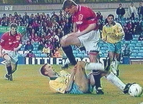 Steel Meets Skill: Southgate's journey led him to stand toe-to-toe with football's titans, a defining moment evident in the 1995 FA Cup showdown at Villa Park.