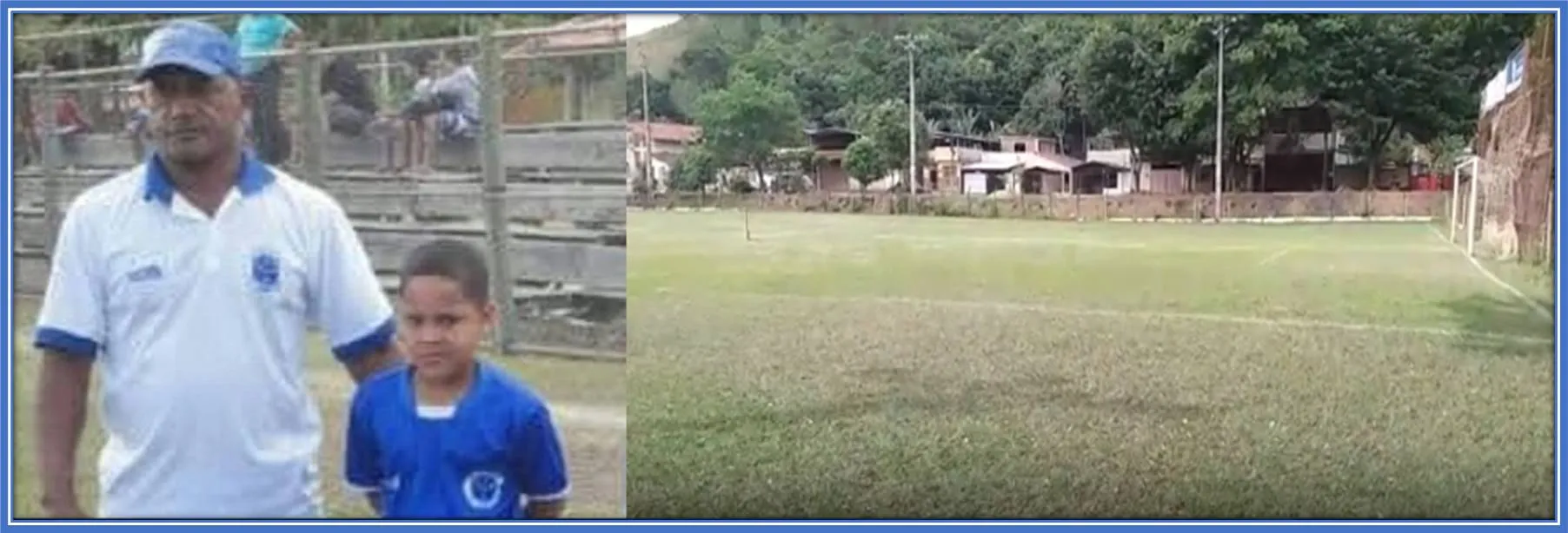 Where his Football Began: Young Vitor Roque started honing his Skills on this pitch.