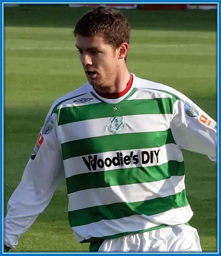 A rare photo of Evan Ferguson's Dad (Barry) during his Shamrock Rovers days in 2008.