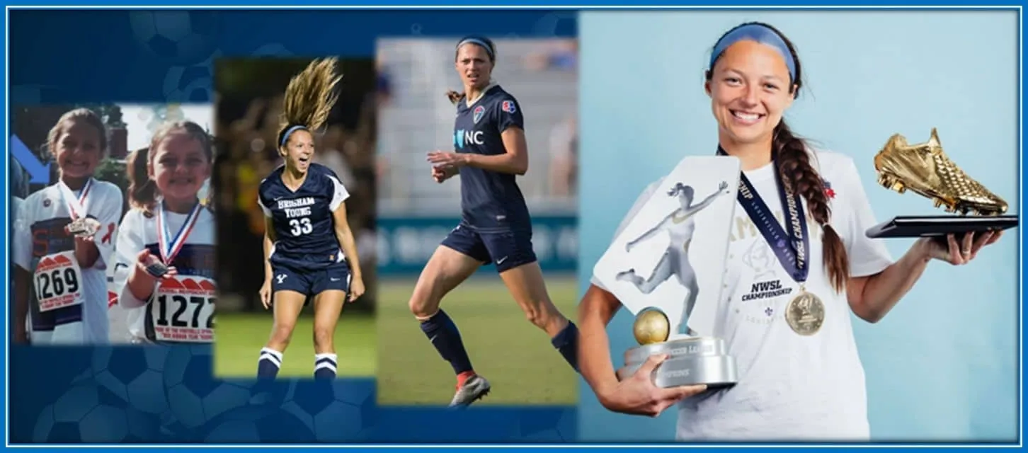 Behold Ashley Hatch's Biography- From her early years to the 2021 golden boot winner.