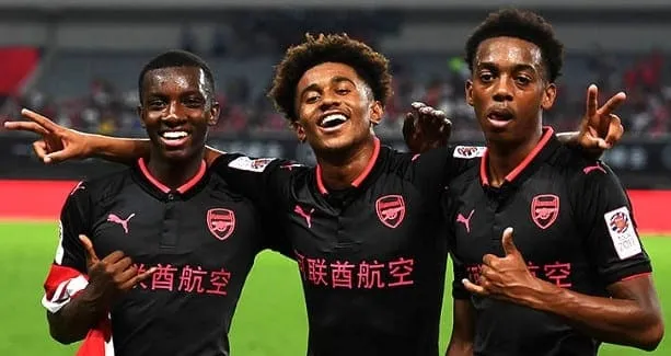 Getting to know Reiss Nelson's Best Friends. Eddie (Left) and Joe (Right).