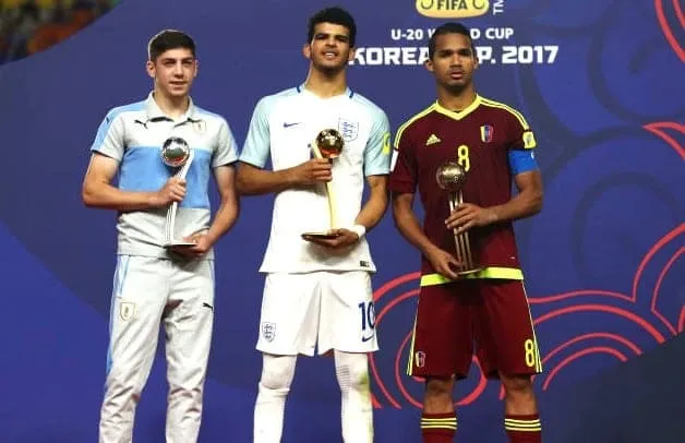 Federico Valverde won the Adidas Silver Ball at the FIFA U-20 World Cup 2017.