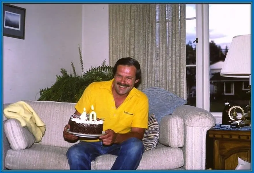 See the Charming Smile on the face of Bill Sinclair as he celebrates his birthday.