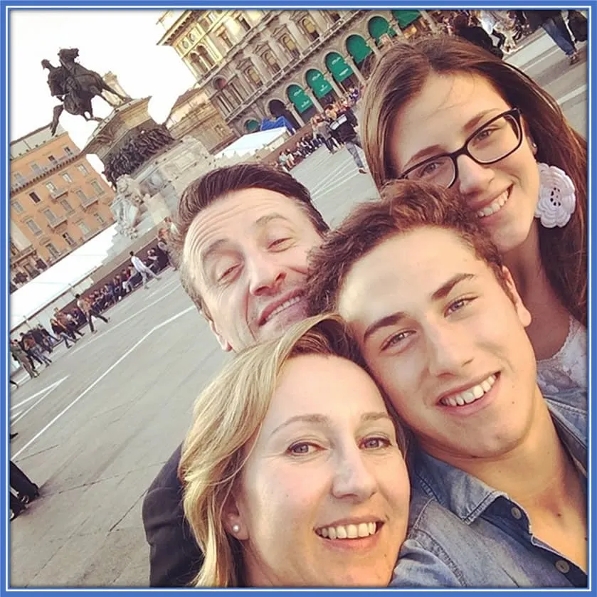 A versatile household, Sara Calabria sparkles in pageantry, while Davide's parents exemplify hard work and steadfast devotion. Source: Instagram@davidecalabria2