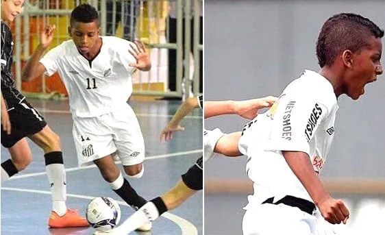 Rodrygo Goes Early Career Life. Credit to The Sun