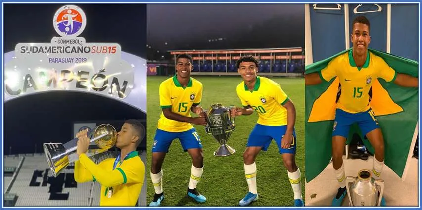 Andrey scored in the final penalty shootout, and his Brazilian U-15 side won the trophy against Argentina.