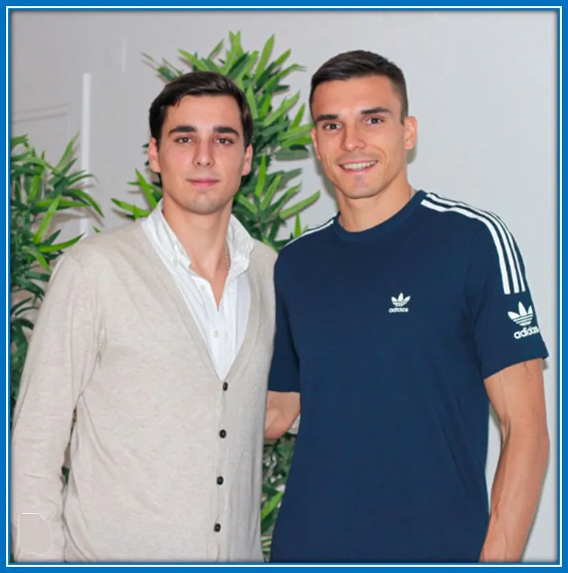 Meet Goncalo Palhinha with his older brother.